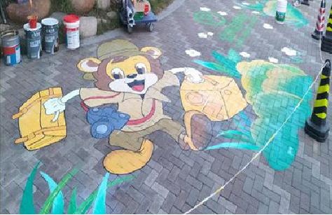 巴南夏季画地面彩绘会遇到的问题