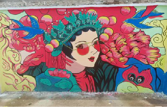 巴南墙体彩绘-网红墙