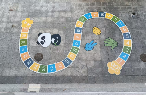 巴南地面游戏彩绘