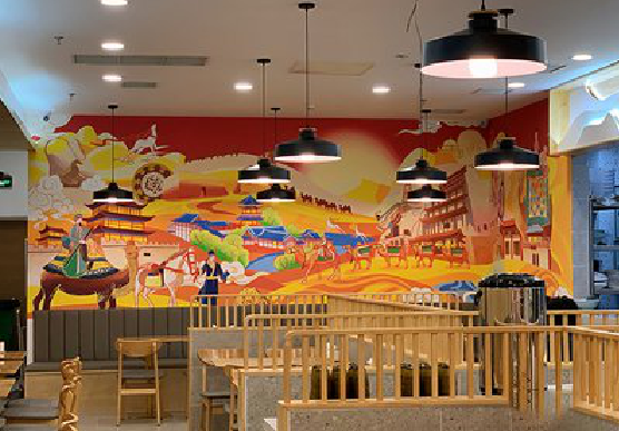 巴南商业空间彩绘介绍。