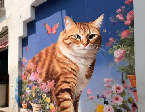 巴南自己绘制有个性的手绘墙