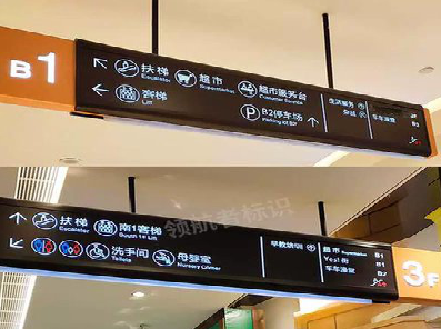 巴南如何通过商场标识牌引导客流分布？